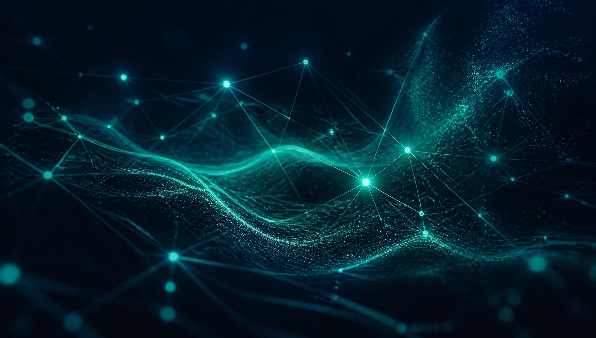 Abstract visualization of Keehoo's intelligent venture network